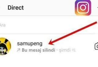 Instagram Silinen DM’leri Görme